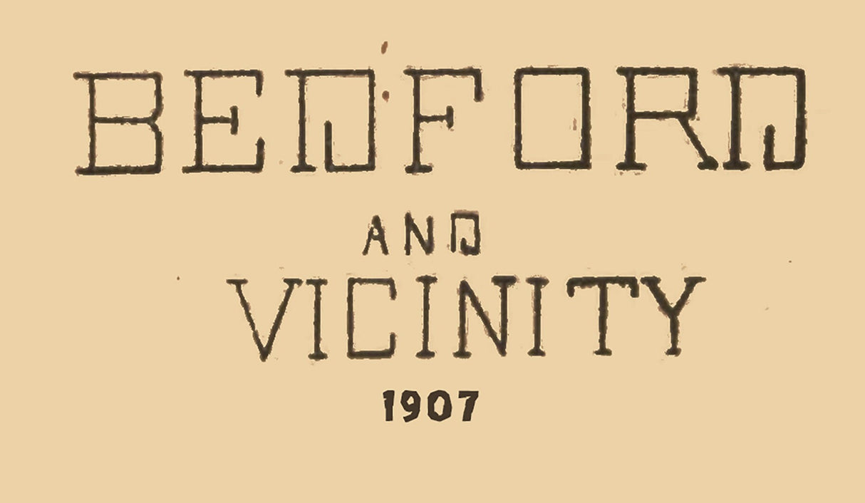 1907 Town Map of Bedford Lawrence County Indiana