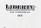 1875 Map of Liberty Township Sullivan County New York