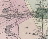 1875 Map of Mamakating Township Sullivan County New York