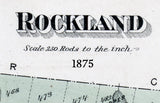 1875 Map of Rockland Township Sullivan County New York