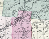 1875 Map of Rockland Township Sullivan County New York