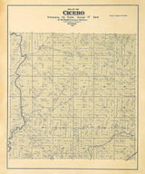 1889 Map of Cicero Township Outagamie County Wisconsin