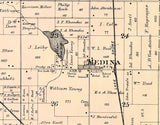 1889 Map of Dale Township Outagamie County Wisconsin