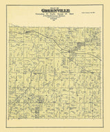 1889 Map of Greenville Township Outagamie County Wisconsin