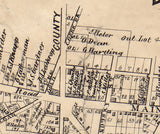 1859 Town Map of Bellevue Huron County Ohio