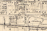 1859 Town Map of Fairfield Huron County Ohio