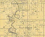 1889 Map of Main Township Outagamie County Wisconsin