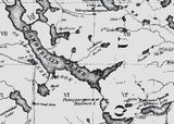 1883 Map of Moosehead Lake and Northern Maine Lakes