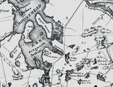 1883 Map of Moosehead Lake and Northern Maine Lakes