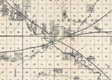 1877 Map of Greenwood County Kansas Eureka