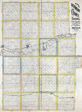 1885 Farm Line Map of Dickinson County Kansas