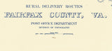 1912 Map of Fairfax County Virginia