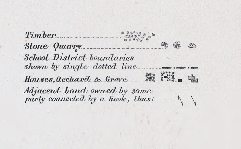 1887 Map of Brown County Kansas Hamlin Hiawatha