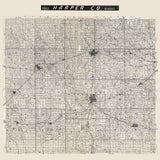 1893 Map of Harper County Kansas