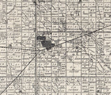 1893 Map of Harper County Kansas