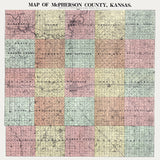 1898 Map of McPherson County Kansas