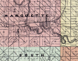 1898 Map of McPherson County Kansas