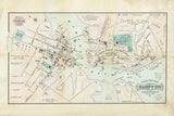 1878 Town Map of Hampton Elizabeth City County Virginia