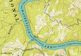 1942 Map of Waterville Lake North Carolina