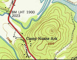 1957 Map of Lake Summit North Carolina