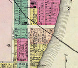 1877 Map of Belpre Washington County Ohio