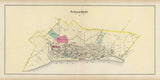 1877 Town Map of Gallipolis Gallia County Ohio