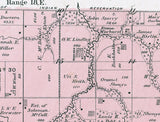 1887 Map of Irving Township Brown County Kansas