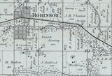 1887 Map of Robinson Township Brown County Kansas