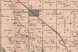 1887 Map of Walnut Township Brown County Kansas