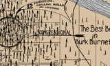 1920 Oil Field Map of Burkburnett Texas