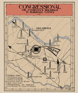 1920 Oil Field Map of Hardeman County Texas