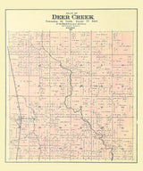 1889 Map of Deer Creek Township Outagamie County Wisconsin