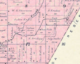 1889 Map of Osborn Township Outagamie County Wisconsin