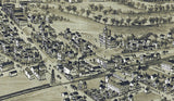 1895 Panoramic Map of Union City Erie County Pennsylvania