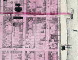 1877 Map of Steubenville Jefferson County Ohio