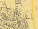 1877 Town Map of East Liverpool Columbiana County Ohio
