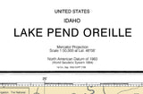 2010 Nautical Chart of Lake Pend Oreille Idaho