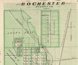 1876 Map of Fulton County Indiana