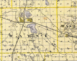 1876 Map of Kosciusko County Indiana