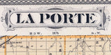1876 Map of La Porte County Indiana