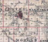 1876 Map of Porter County Indiana