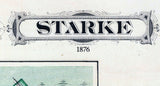 1876 Map of Starke County Indiana