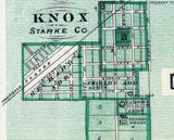 1876 Map of Starke County Indiana