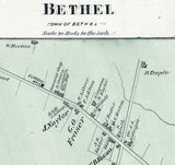 1875 Map of Bethel Township Sullivan County New York