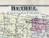 1875 Map of Bethel Township Sullivan County New York