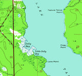 1943 Map of Lake Tarpon Pinellas County Florida