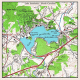 1967 Map of Lake Junaluska North Carolina