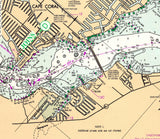 1996 Nautical Chart of Caloosahatchee River Fort Myers Florida