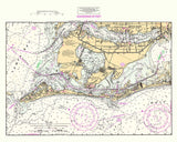 1996 Nautical Chart of Tampa Bay Florida Bradenton Anna Maria Island