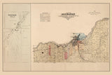 1889 Map of Buchanan Township Outagamie County Wisconsin